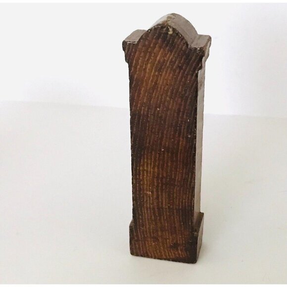 Vintage Strombecker Miniature Dollhouse Grandfather Clock Wooden Furniture Decor - Picture 3 of 6